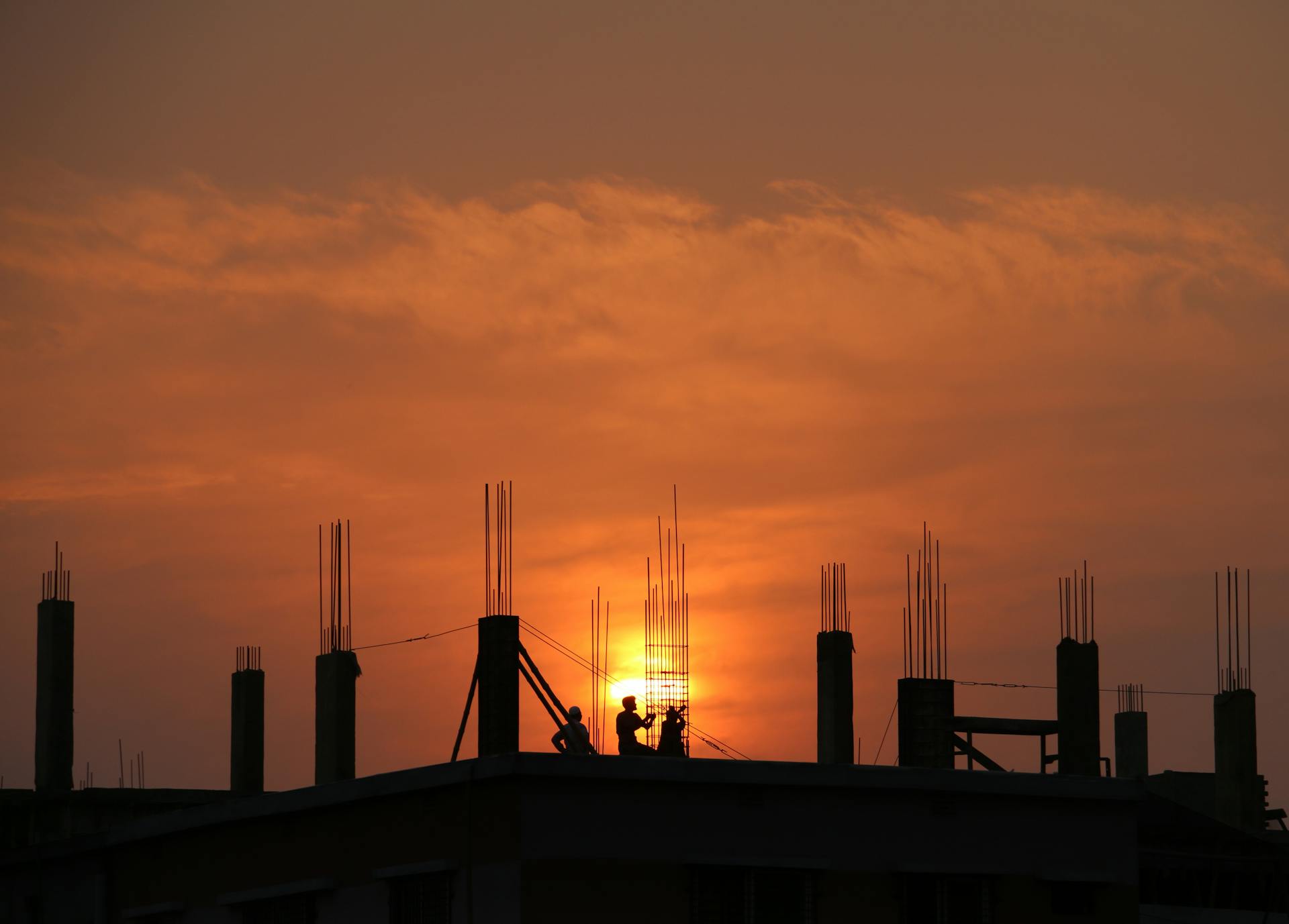 Futuristic cityscape representing our vision for the construction industry